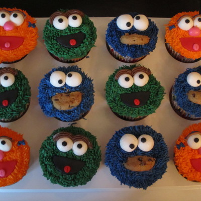 Sesame Street Cupcakes V.2.0