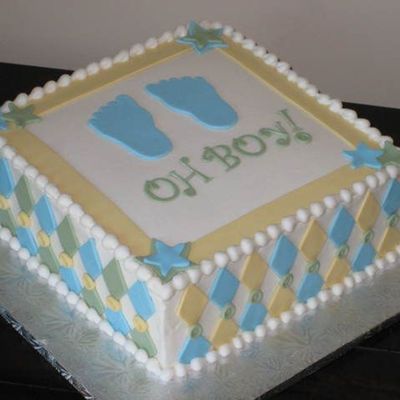 Oh Boy! Baby Shower Cake