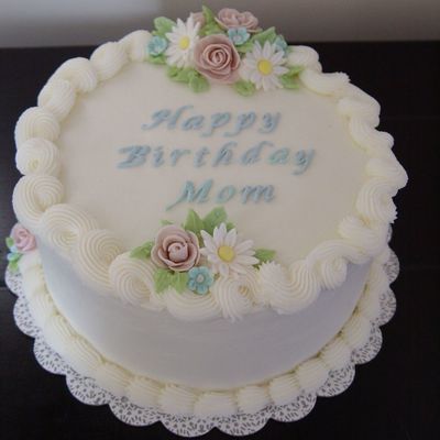 Spring Flowers Birthday Cake