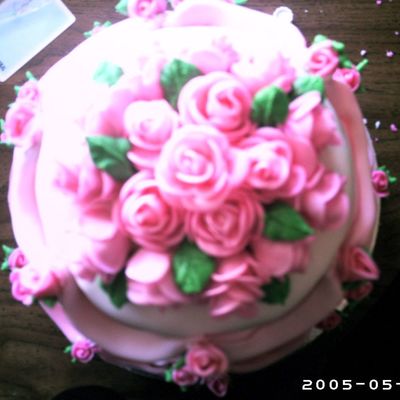 Top View Of Friend Wedding Cake