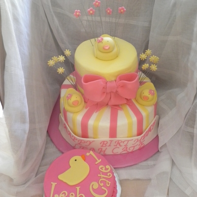 2 Tier Duck Themed Cake