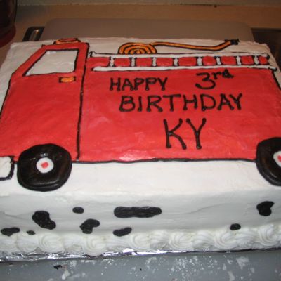 Firetruck Cake