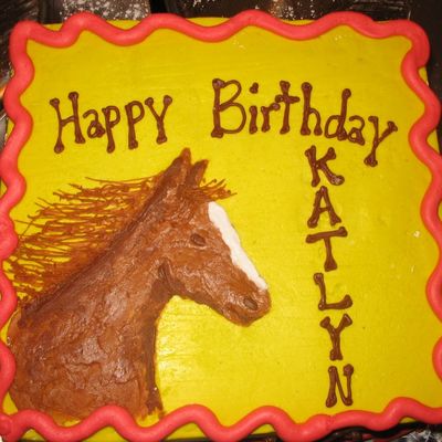 Horse Birthday Cake