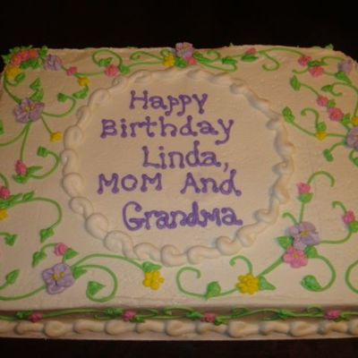 Spring Flower Birthday Cake!