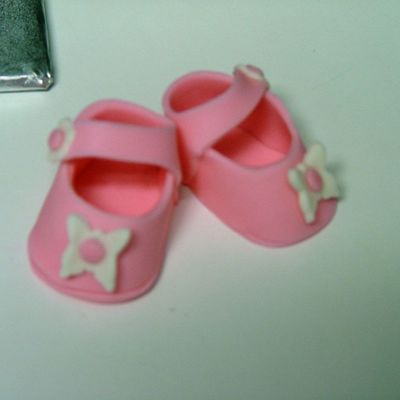 Fondant Baby Shoes