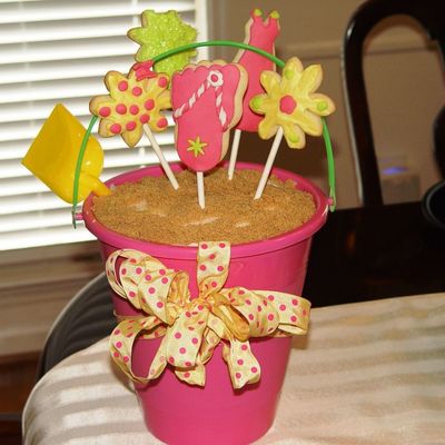Beach Theme Cookie Bouquet
