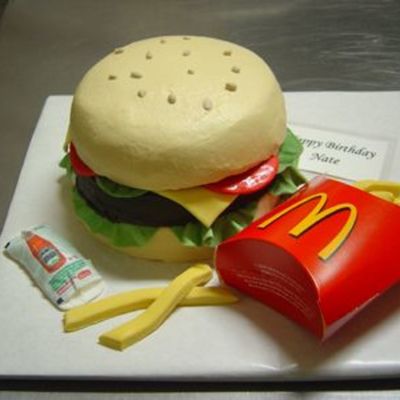 Hamburger And Fries