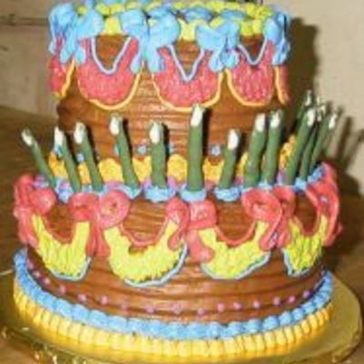 Whimsical Sweet 16 Birthday Cake