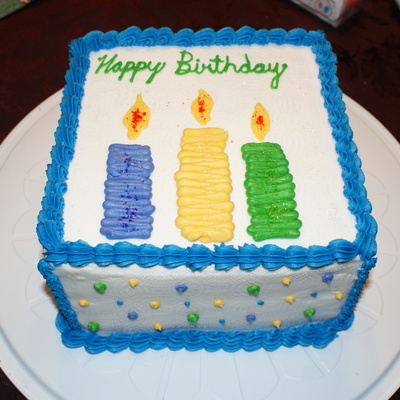 Square Birthday Cake