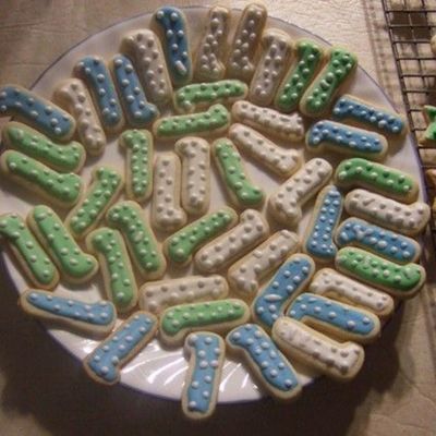 Number 1 Cookies For First Birthday