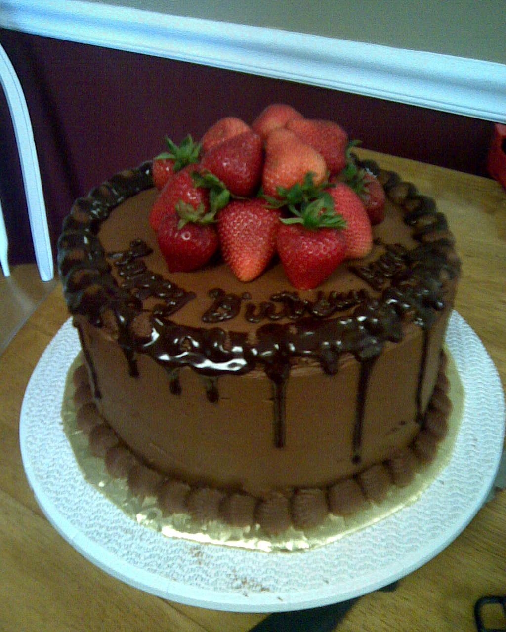 Chocolate Chocolate Birthday Cake