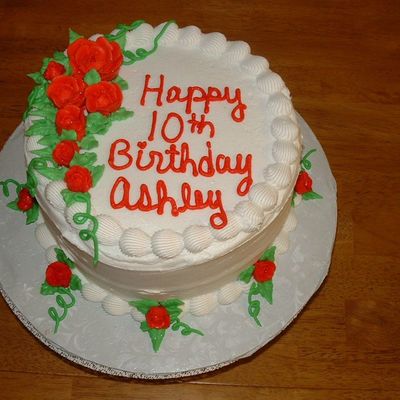 Red Rose Birthday Cake