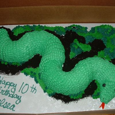 Green Snake Cake