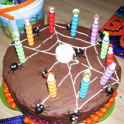 Spider Halloween Birthday Cake