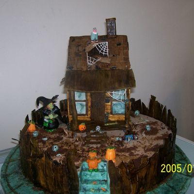 Haunted House Cake