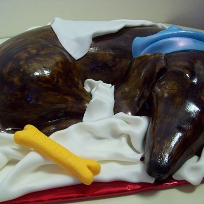 Doggie Shaped Cake