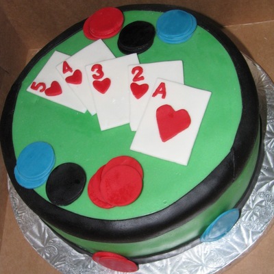 Poker Groom's Cake