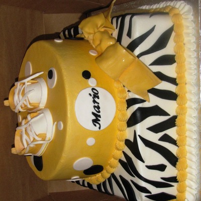 Yellow Zebra Baby Shower