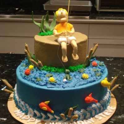 Fishing B'day Cake