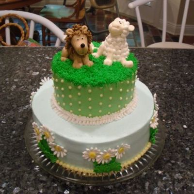 Lion & Lamb Easter Cake