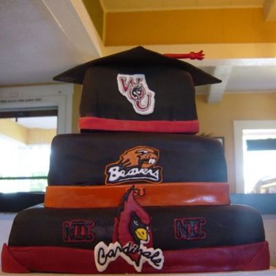 This Cake Covered All The Schools He Attended