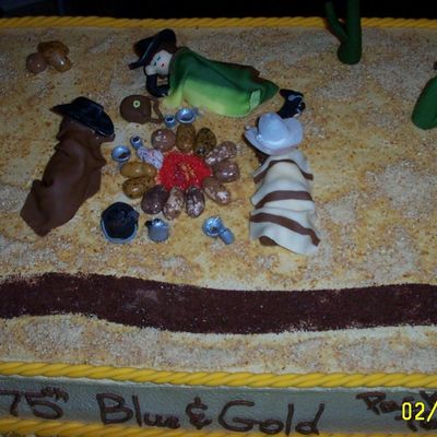 Scouts Blue And Gold Cake - Western