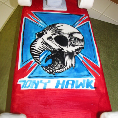 Tony Hawk Skate Board Cake