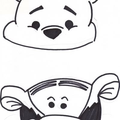 Temlplate For Peek-A-Boo Pooh Cake