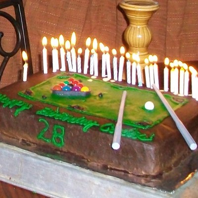 Pool Table Cake