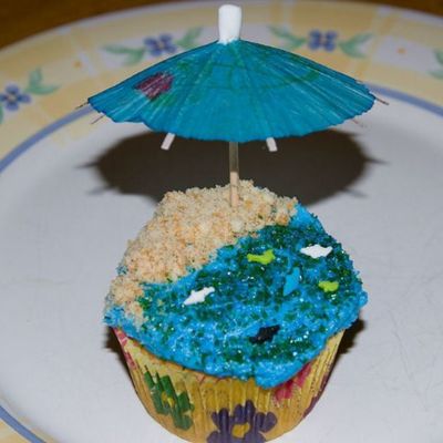 Beach Cupcakes