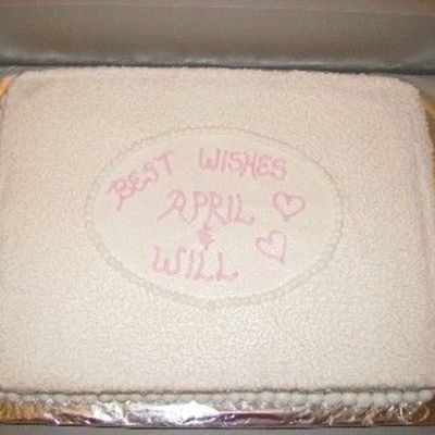 Cornelli Lace Bridal Shower Cake