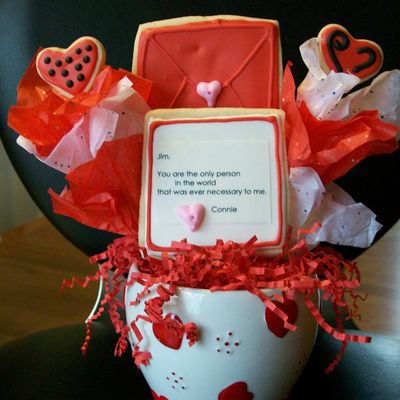 Sweetheart Cookie Bouquet
