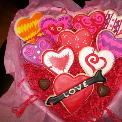 Assorted Valentine Cookies