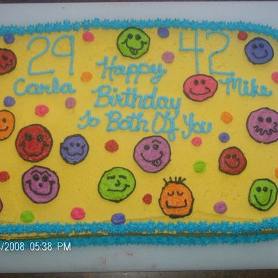 Smiley Face Cake