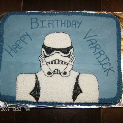 Star Wars Birthday Cake - Storm Trooper