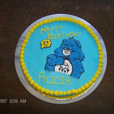 Grumpy Carebear Cake