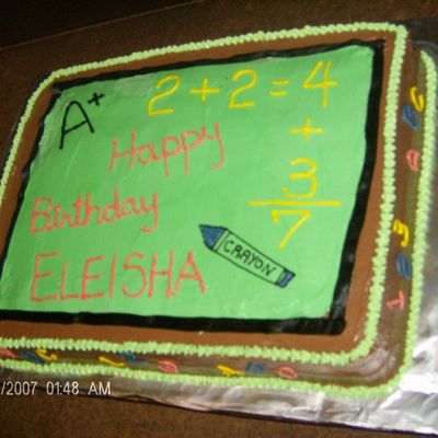 Teacher Birthday Cake