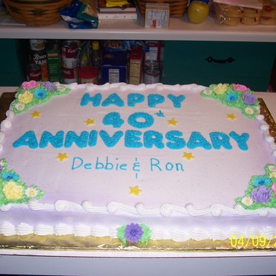 40Th Anniversary Cake