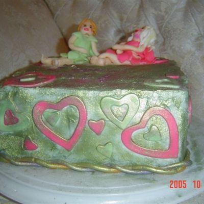 Tinkerbell And Pink Fairy Cake