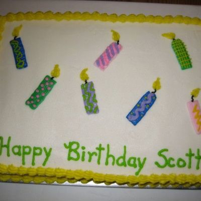 Birthday Cake W/ Candles