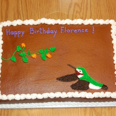 Hummingbird W/ Flowers