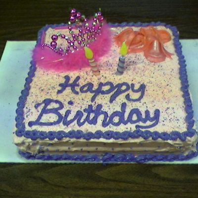 Tiara And Ballet Slippers 2Nd Birthday Cake