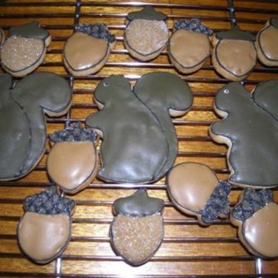 Squirrel And Acorn Cookies