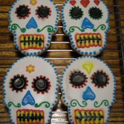 Day Of The Dead Skull Cookies