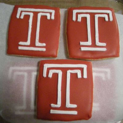 Temple "t" Cookies
