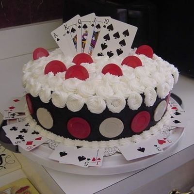 Poker Birthday Cake