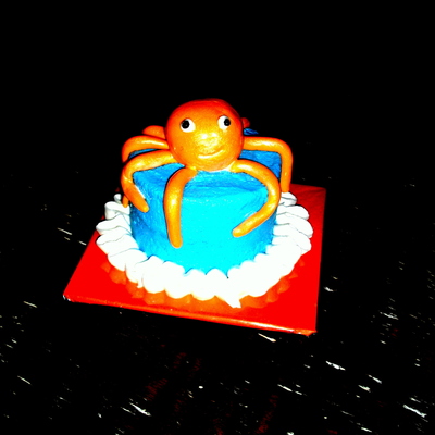 Octopus Smash Cake