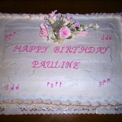 Shape Music Birthday Cake