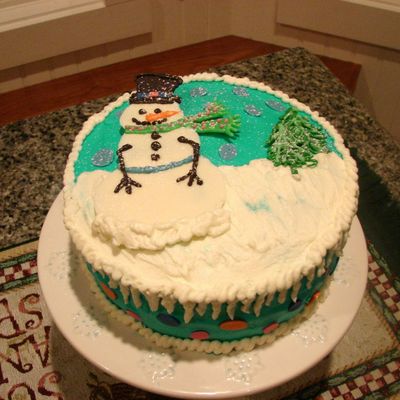 My Snowman Cake