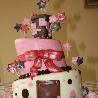 Whimsical House Cake